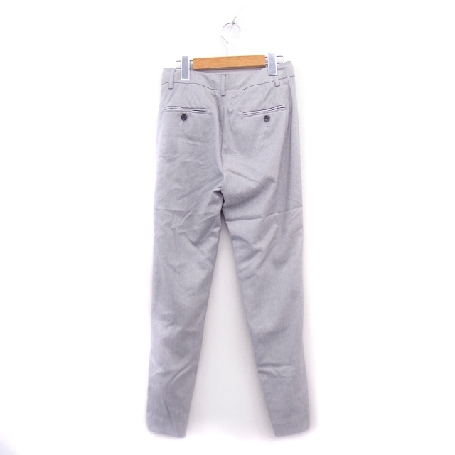  Ined INED pants slacks wool stripe 7 gray ash /KT6 lady's 