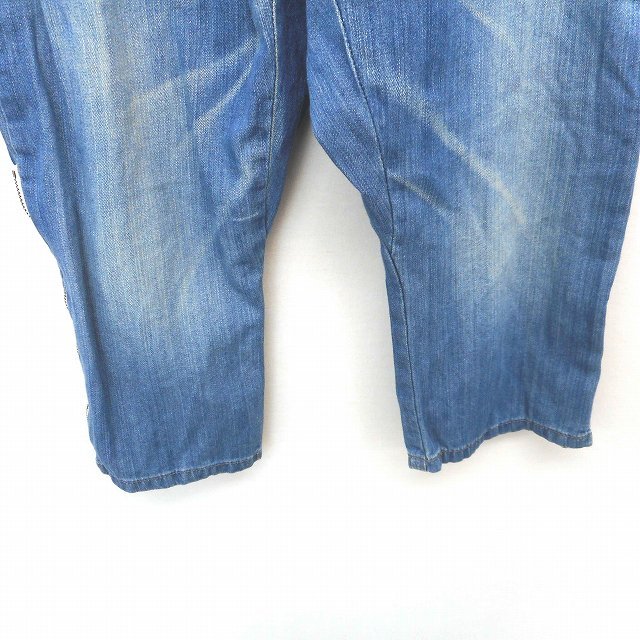  Moussy moussy tapered soft Denim cropped pants Vintage processing 2 blue blue /TT12 lady's 