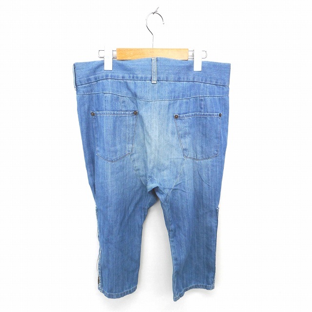  Moussy moussy tapered soft Denim cropped pants Vintage processing 2 blue blue /TT12 lady's 