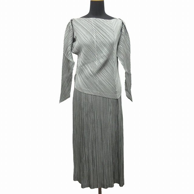 91aw イッセイミヤケ ISSEY MIYAKE プリーツ加工 セットアップ