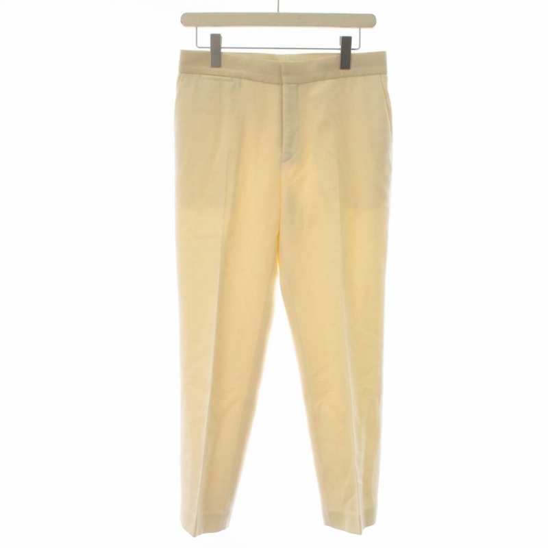 新しいエルメス 38 パンツ スラックス ウールツイルベーシックパンツ
