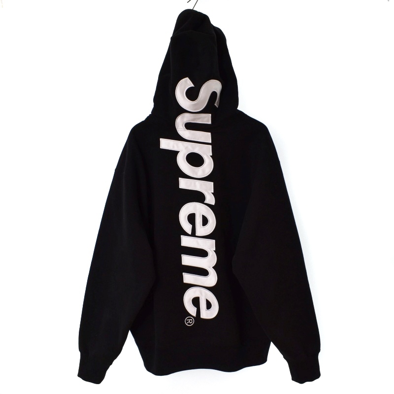 シュプリーム SUPREME 22AW Satin Applique Hooded Sweatshirt サテン
