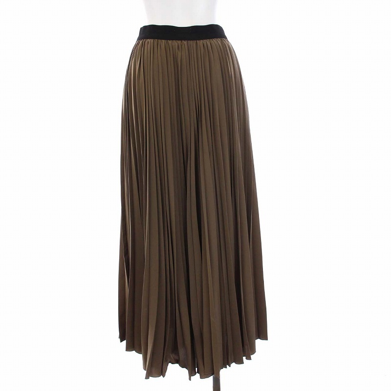 Lisiere L'Appartement リジェール アパルトモン FEMME Pleats Skirt プリーツスカート ロング イージー カーキ /KH レディース_画像3