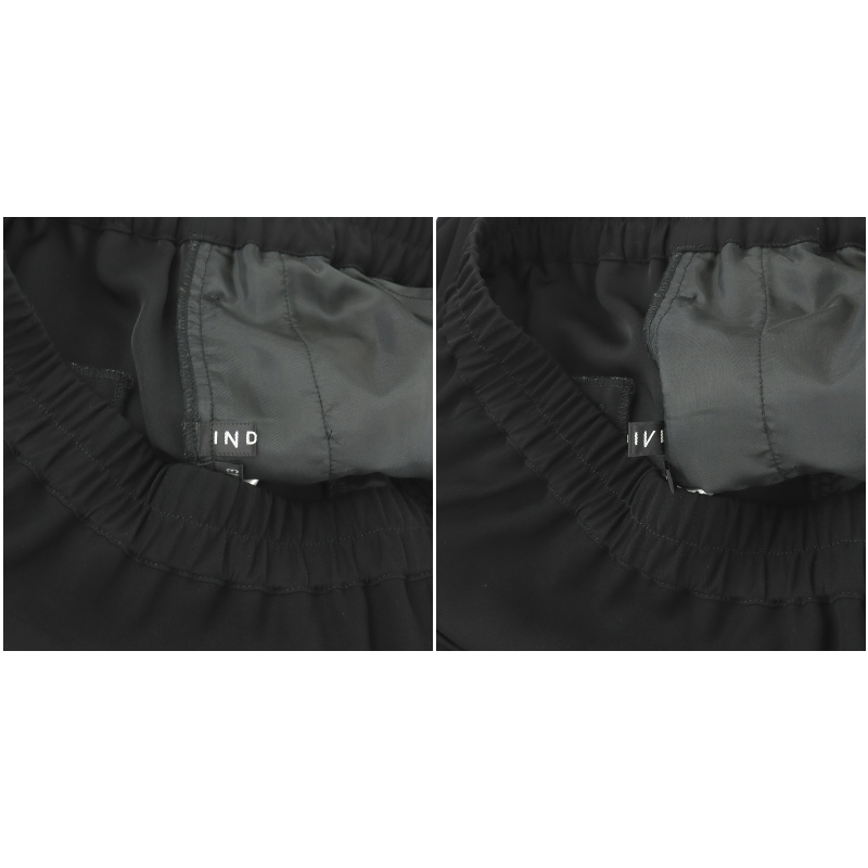  Indivi INDIVI легкий брюки широкий брюки большой размер 13 XL чёрный черный /NW26 женский 