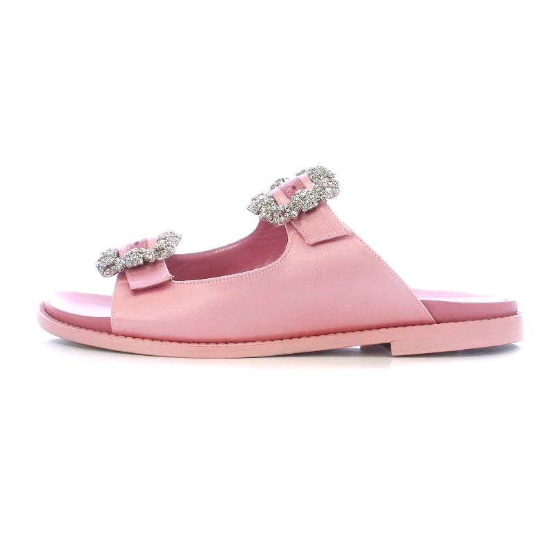 マノロブラニク MANOLO BLAHNIK ストラスハンギ STURLUSHANGI サンダル