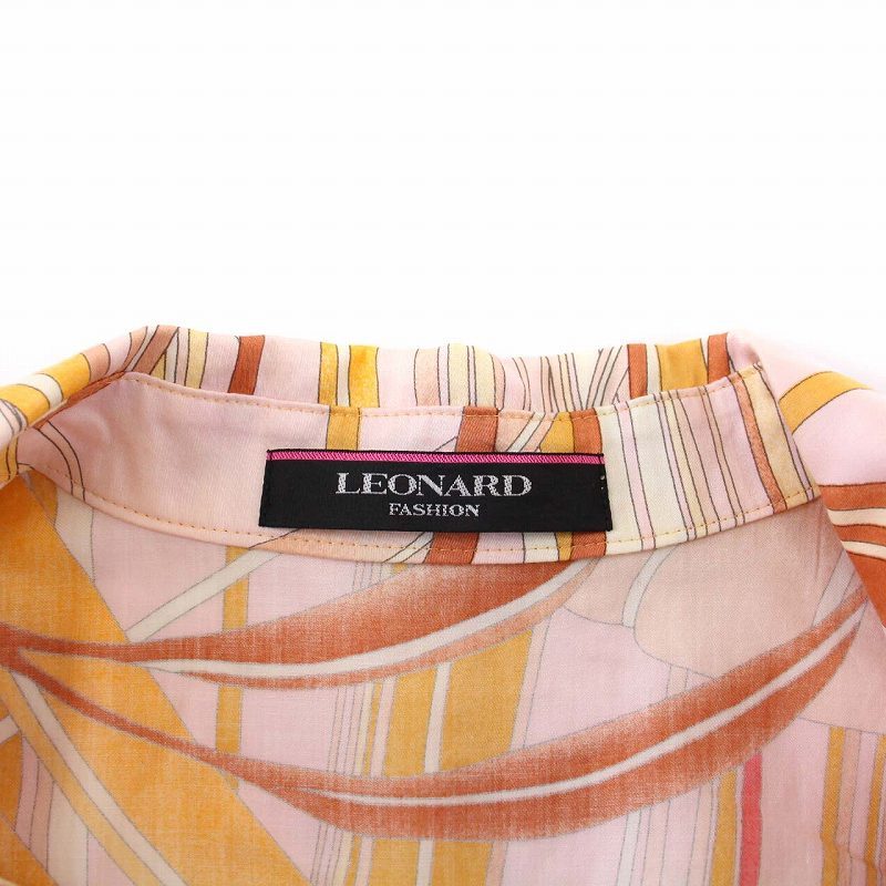 レオナール LEONARD FASHION 21SS ノースリーブシャツワンピース