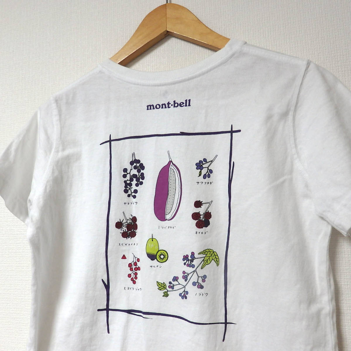 モンベルTシャツ/白 WOMEN'S Sサイズ レディース コットン素材 モンベルTシャツ/白 WOMEN'S Sサイズ レディース コットン素材