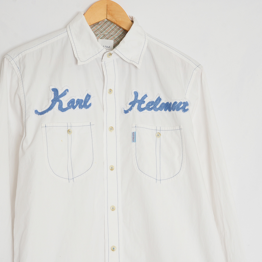 KS5013 Karl hell mKARL HELMUT long sleeve shirt M shoulder width 45 mail xq