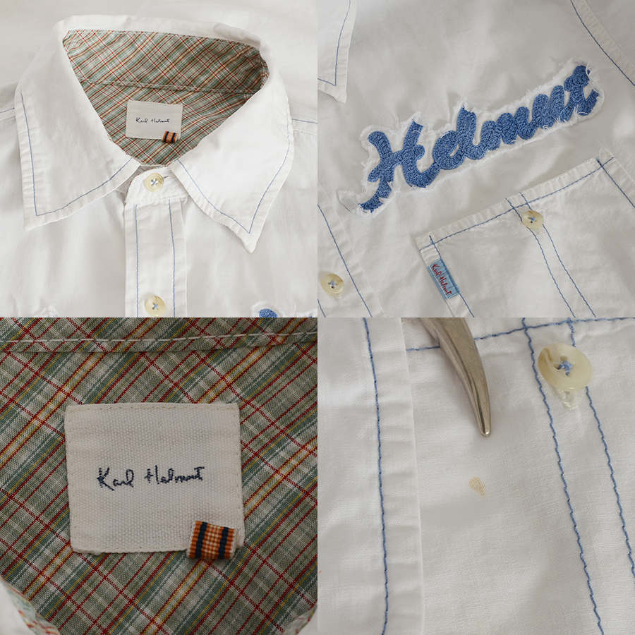 KS5013 Karl hell mKARL HELMUT long sleeve shirt M shoulder width 45 mail xq