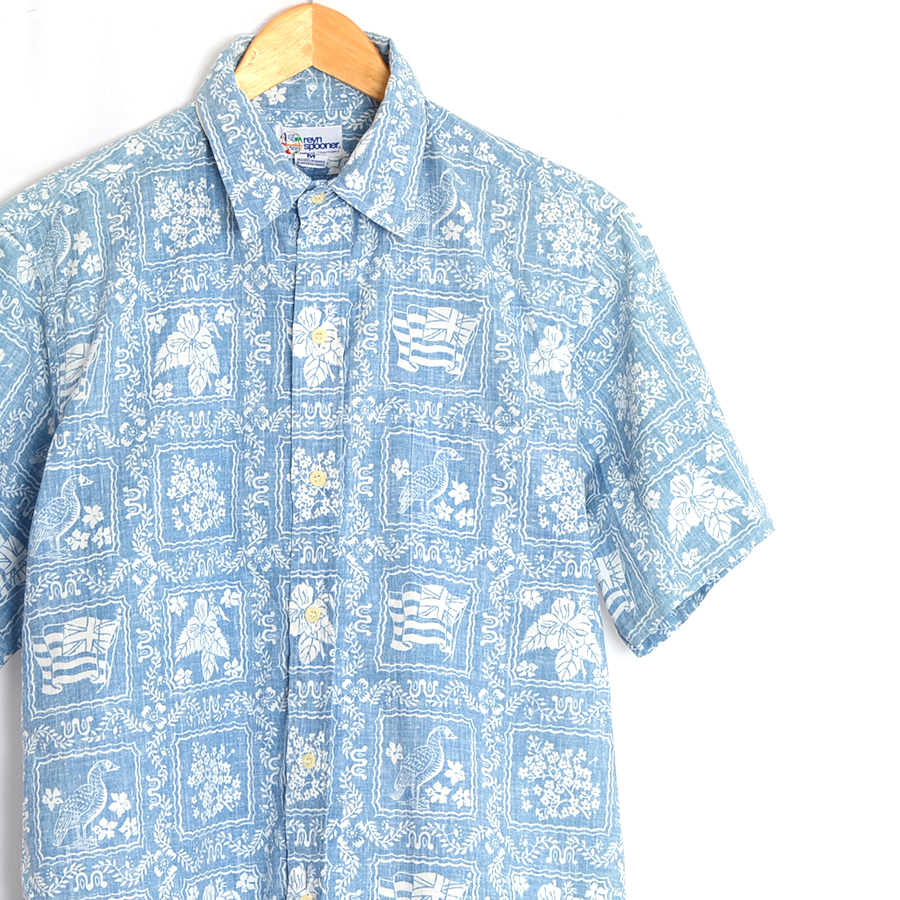 受注生産品 reyn spooner ラハイナセーラーアロハシャツ M USED シャツ