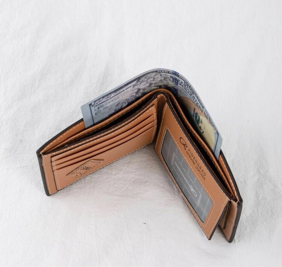 【新品未使用】折りたたみ財布 二つ折り財布 幾何学模様 数量限定 メンズ
