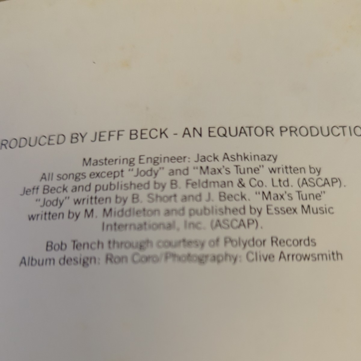 [ зарубежная запись ] Rough & Ready| Джеф Beck CD JEFF BECK