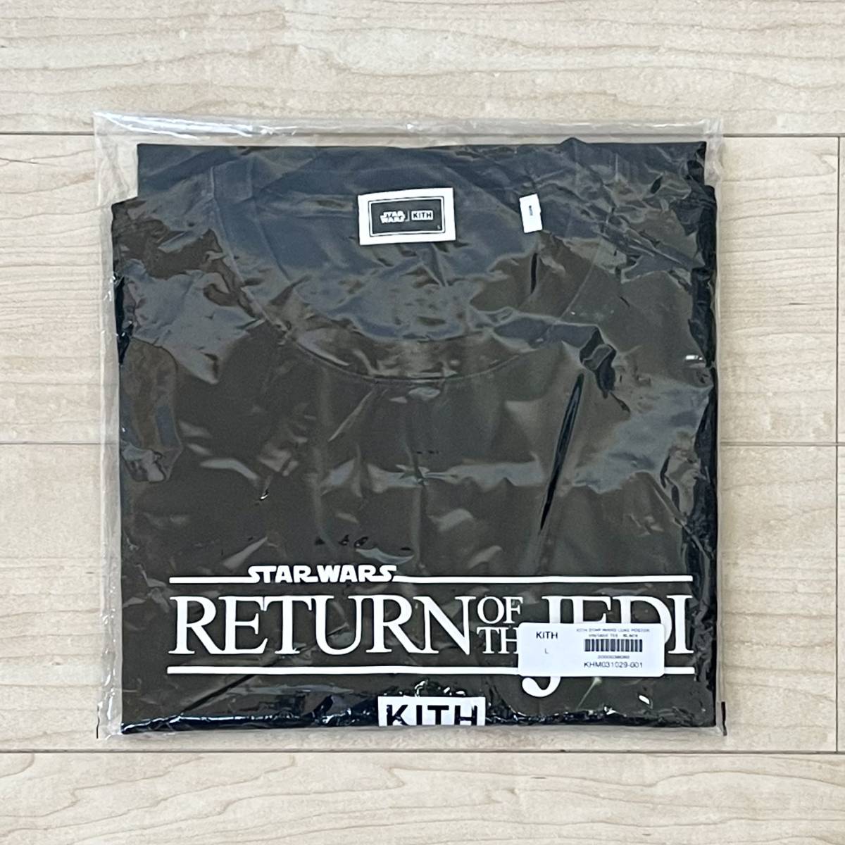 新品未開封】サイズL STAR WARS x KITH Luke Poster Vintage Tee Black