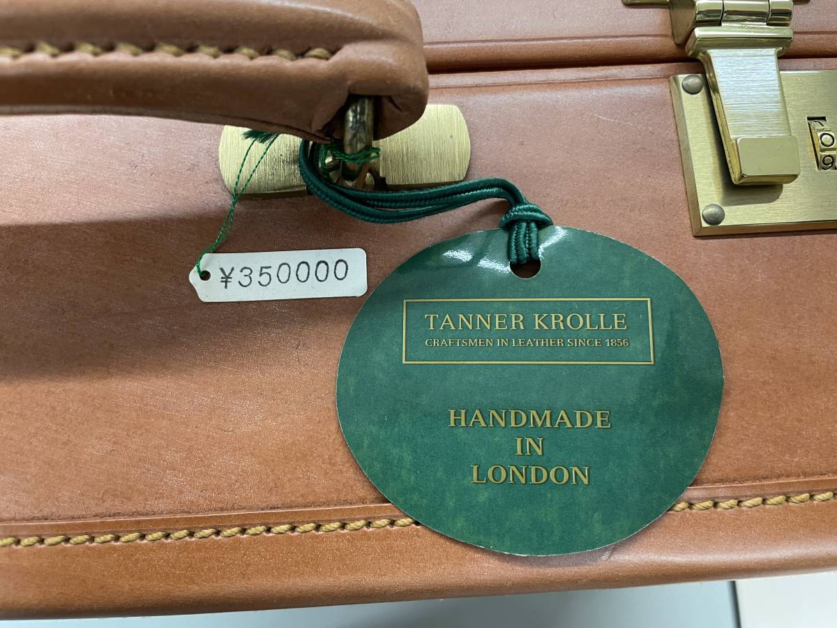 TANNNER KROLLE/タナークロール/アタッシュケース/総皮/ブライダルレザー/ハンドメイド/未使用/横46.5㎝_画像5