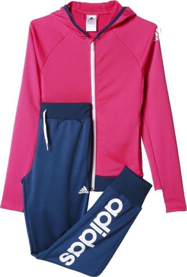  new goods [ Adidas ] girls jersey top and bottom set 120 pink girl sportswear 