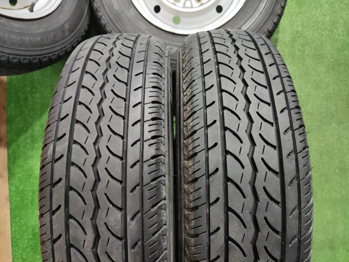 ★キャラバン★など195/80R15　107/105L　LT　YOKOHAMA/JOB　RY52　【2018年】スチール（TOPY）15×5.5J　6H/139.7　４本セット_画像8