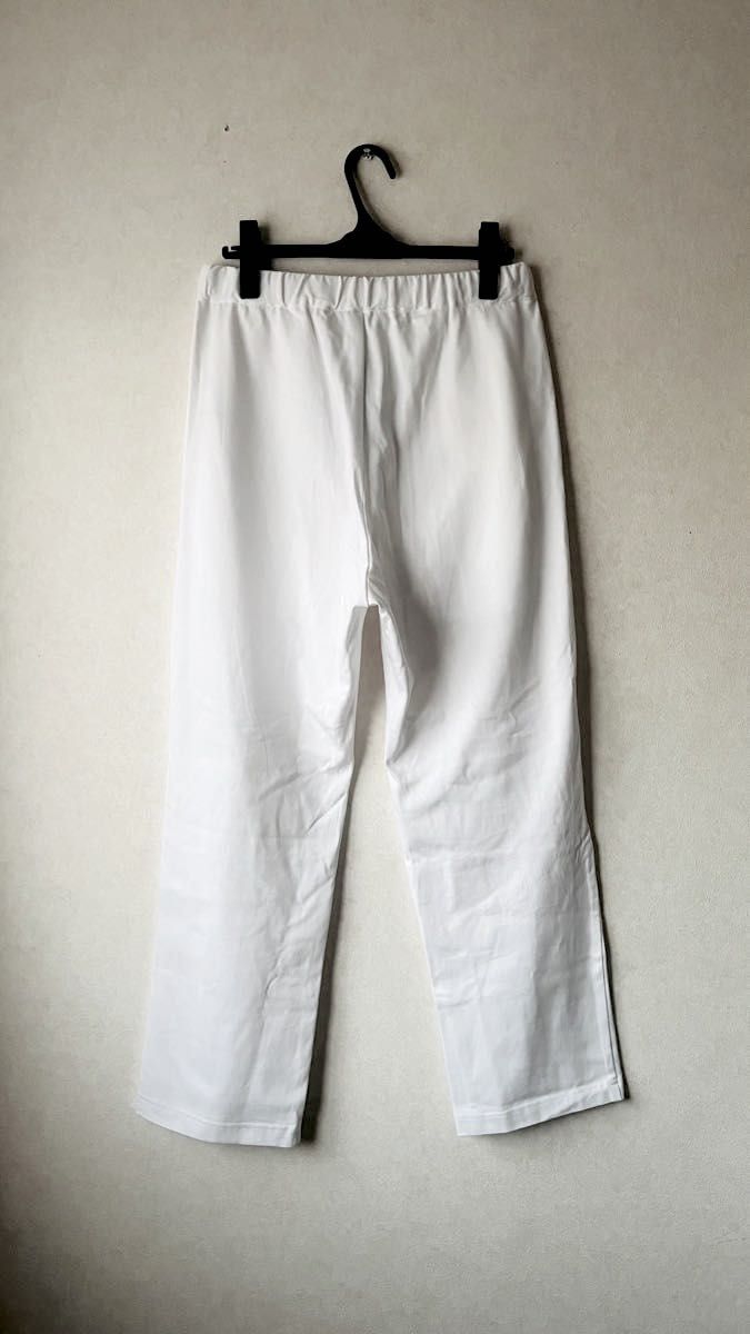 新品未使用　:CASEのボックスパンツ white(白) コットン100% スウェットパンツ　ダンスや普段着等に　夏用