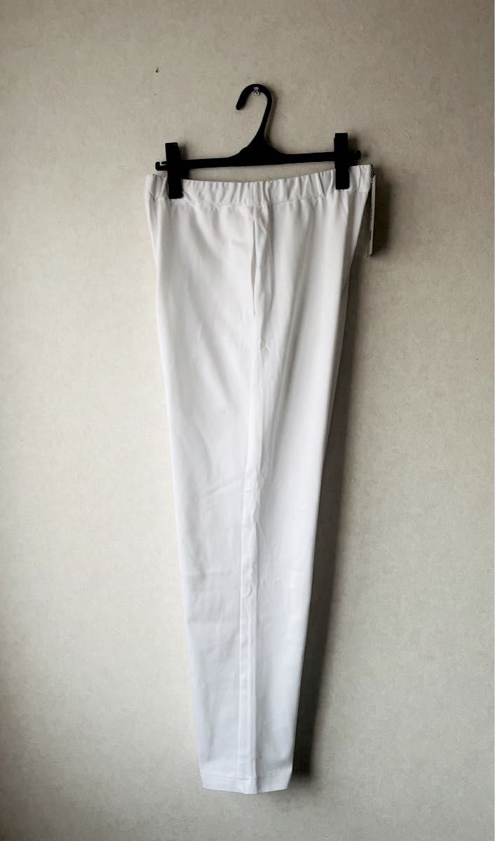 新品未使用　:CASEのボックスパンツ white(白) コットン100% スウェットパンツ　ダンスや普段着等に　夏用