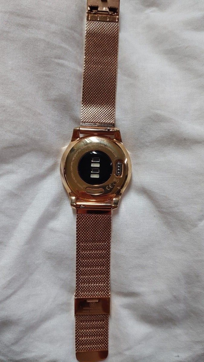 GARMIN vivomove Luxe 18K Rose Gold PVD Milanese スマートウオッチ