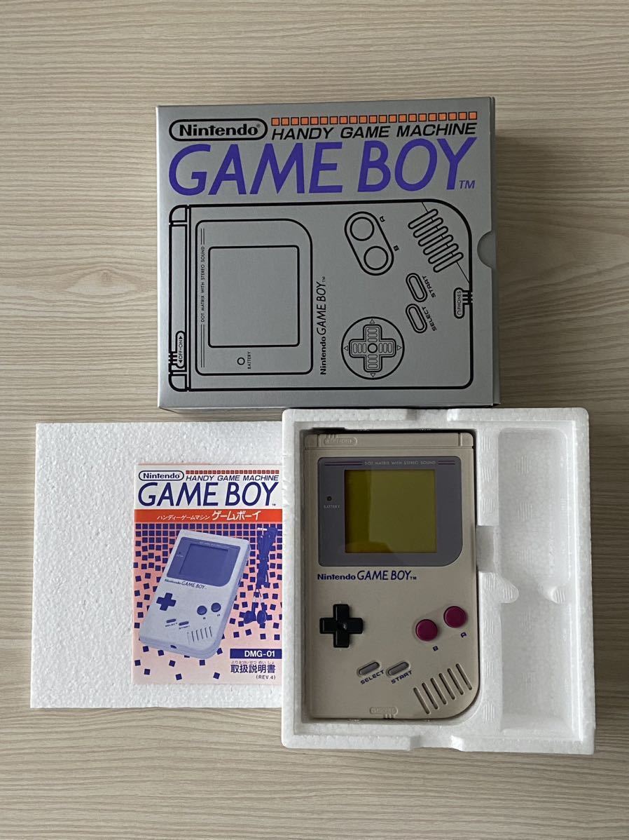 初代ゲームボーイ 本体 任天堂 Nintendo GAMEBOY 箱付き 取説あり 通電