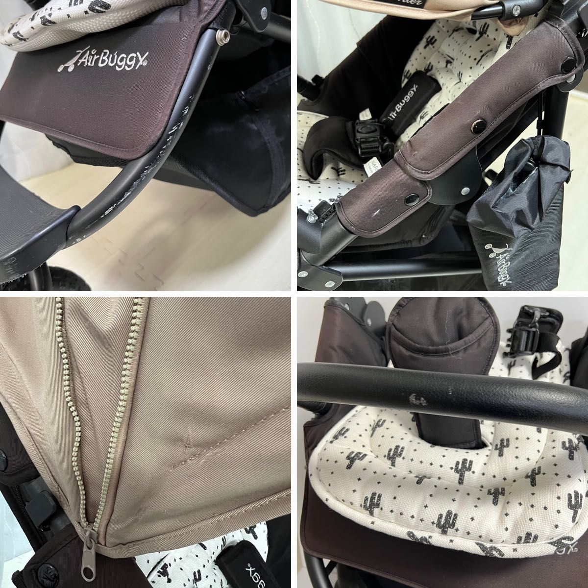 エアバギー ココプレミア ベージュ 3輪ベビーカー ブレーキ付き AirBuggy COCO PREMIER