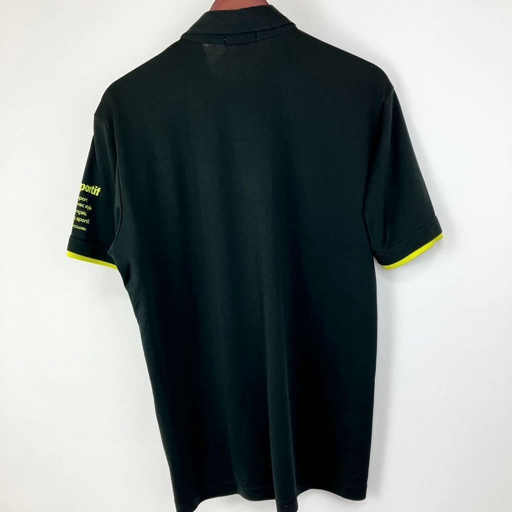 大きいサイズ le coq sportif ルコック スポルティフ 半袖 ポロシャツ メンズ XO 黒 ブラック カジュアル スポーツ トレーニング ゴルフの画像2