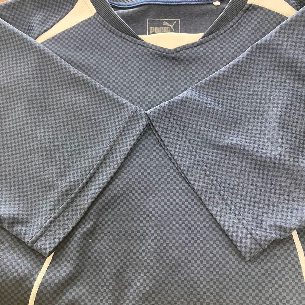 大きいサイズ PUMA プーマ 半袖 Tシャツ メンズ XO 紺 ネイビー カジュアル スポーツ トレーニング ウェア シンプル ロゴ ドライ 速乾_画像5