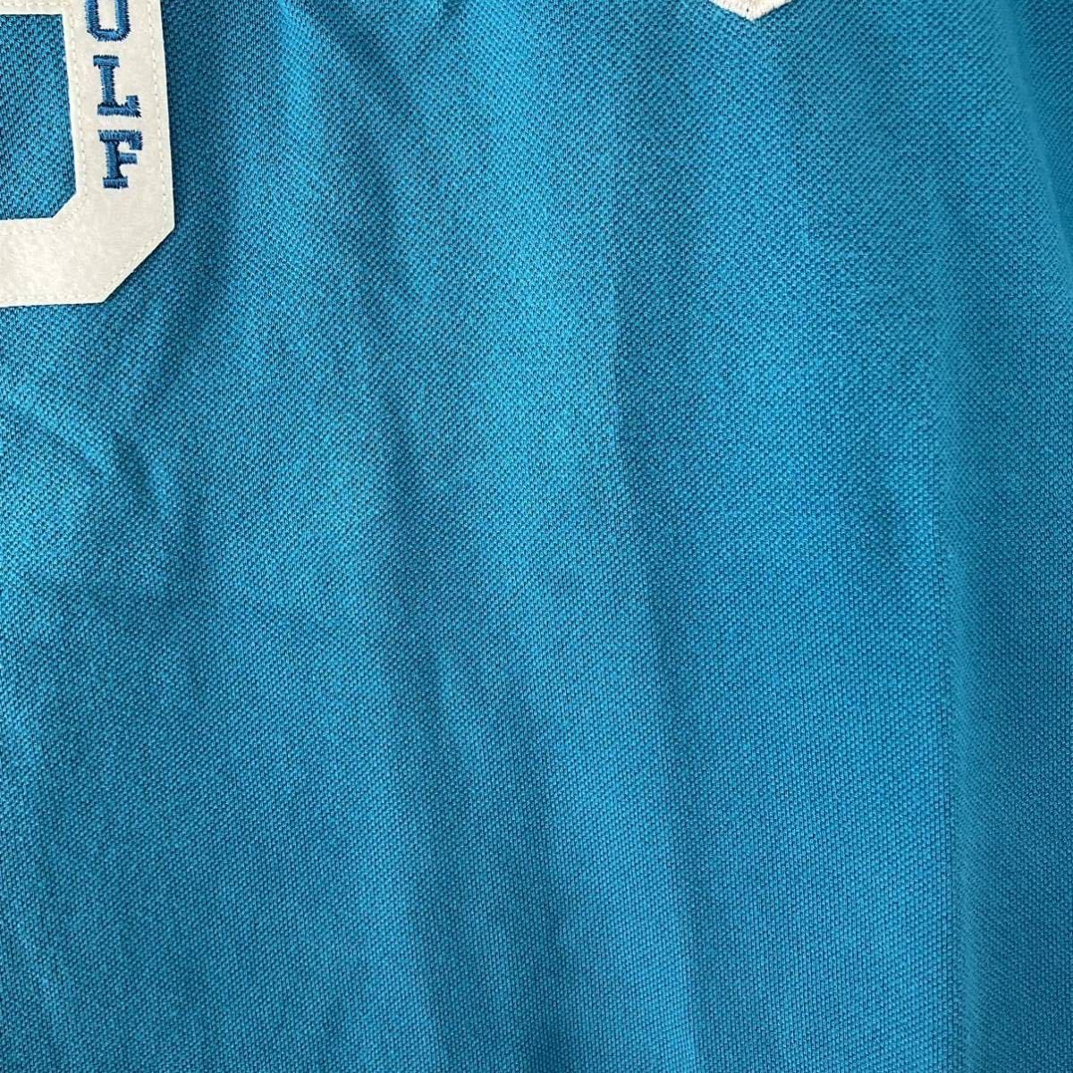 PEARLY GATES パーリーゲイツ 半袖 ポロシャツ レディース 1 M 青 ターコイズ ブルー カジュアル スポーツ golf ゴルフ ウェア ロゴ