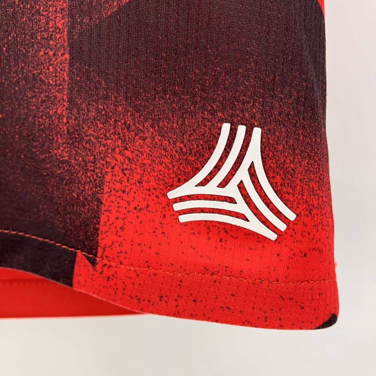 大きいサイズ adidas アディダス 半袖 Tシャツ メンズ L 赤 レッド CLIMALITE カジュアル スポーツ トレーニング ウェア ロゴ 刺繍_画像5