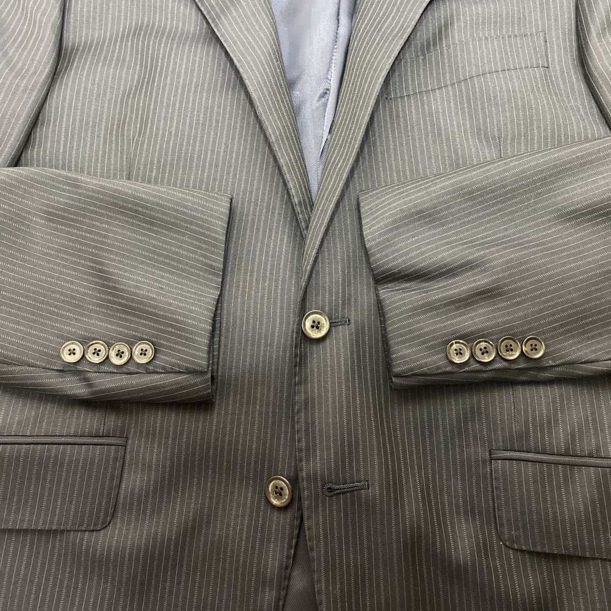 UNITED ARROWS ユナイテッドアローズ スーツ　紺×ストライプ　イタリア製　サイズ48 古着　中古品_画像4