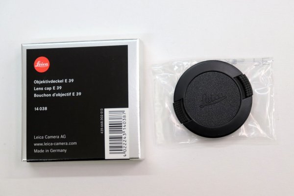 極美品】LEICA 14038 E39 39mm 純正レンズキャップ ライカ ③(キャップ