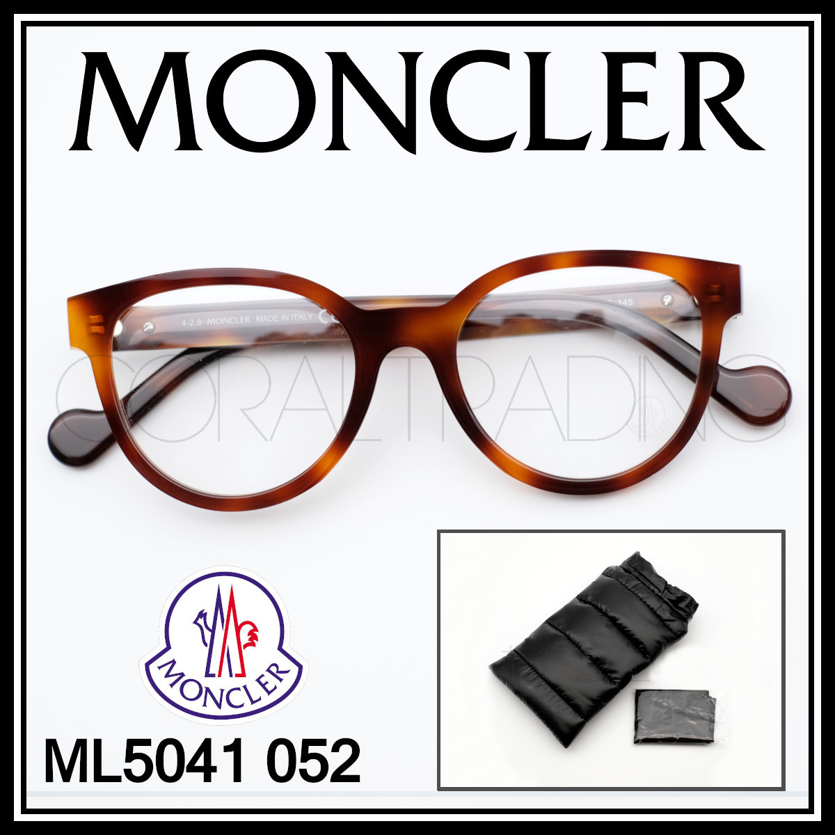 MONCLER ML F  メガネ フレーム ブラック