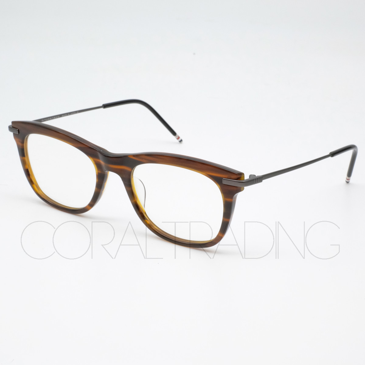 23231 新品本物 THOM BROWNE TB-712 ウォールナット/ブラック トム