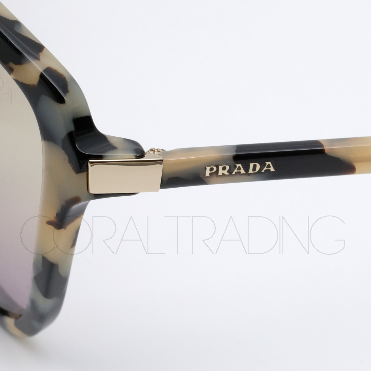 23296★新品本物 PRADA SPR10V-F べっ甲柄 サングラス アジアンフィットモデル プラダ グラデーションレンズ レディース メンズ_画像4