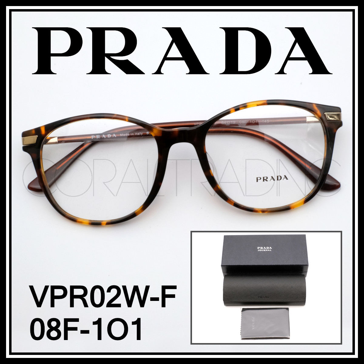 新しく着き プラダ べっ甲柄 08F-1O1 VPR02W-F 23323☆新品本物！PRADA