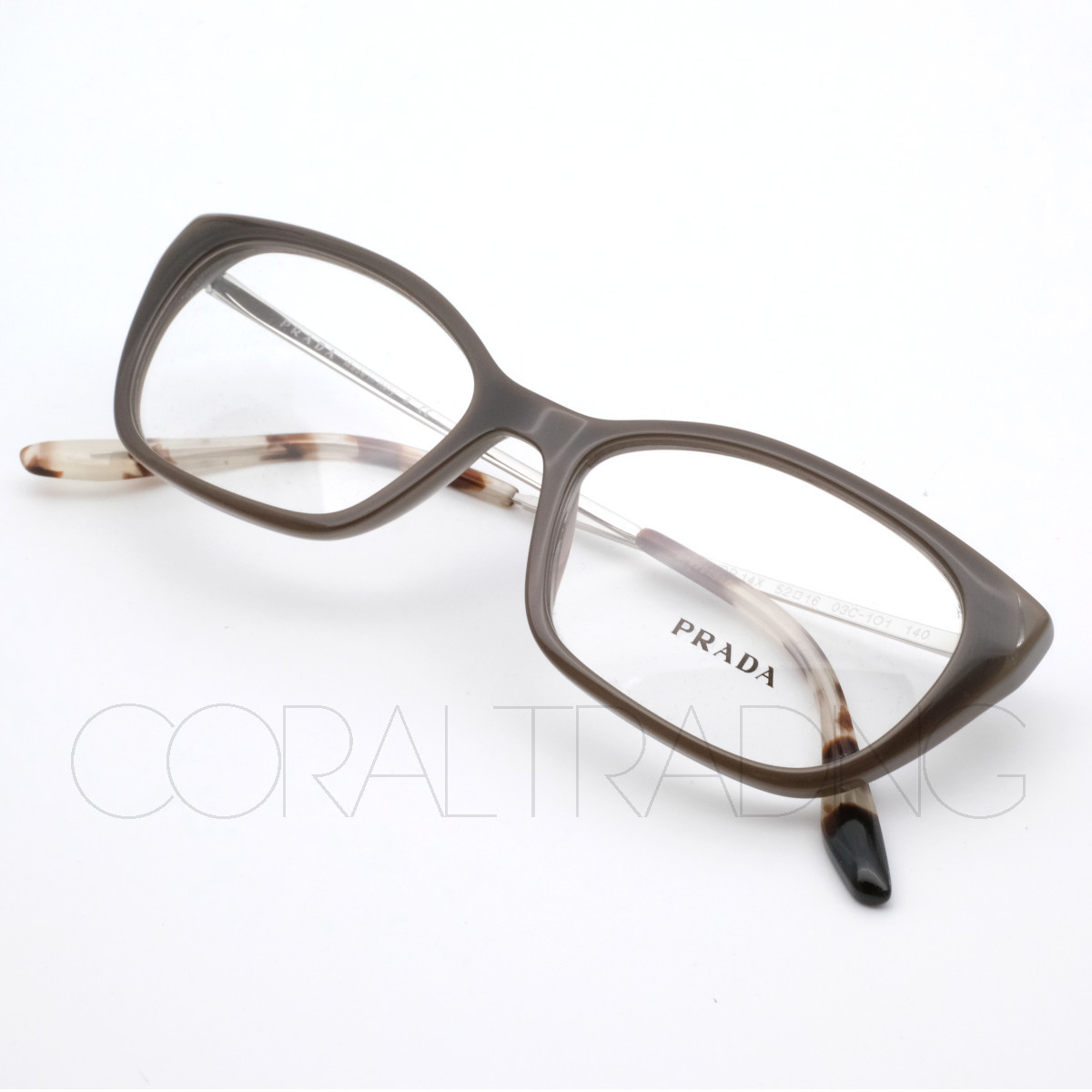 プラダ VPRX オパールグレー/シルバー メガネフレーム 眼鏡