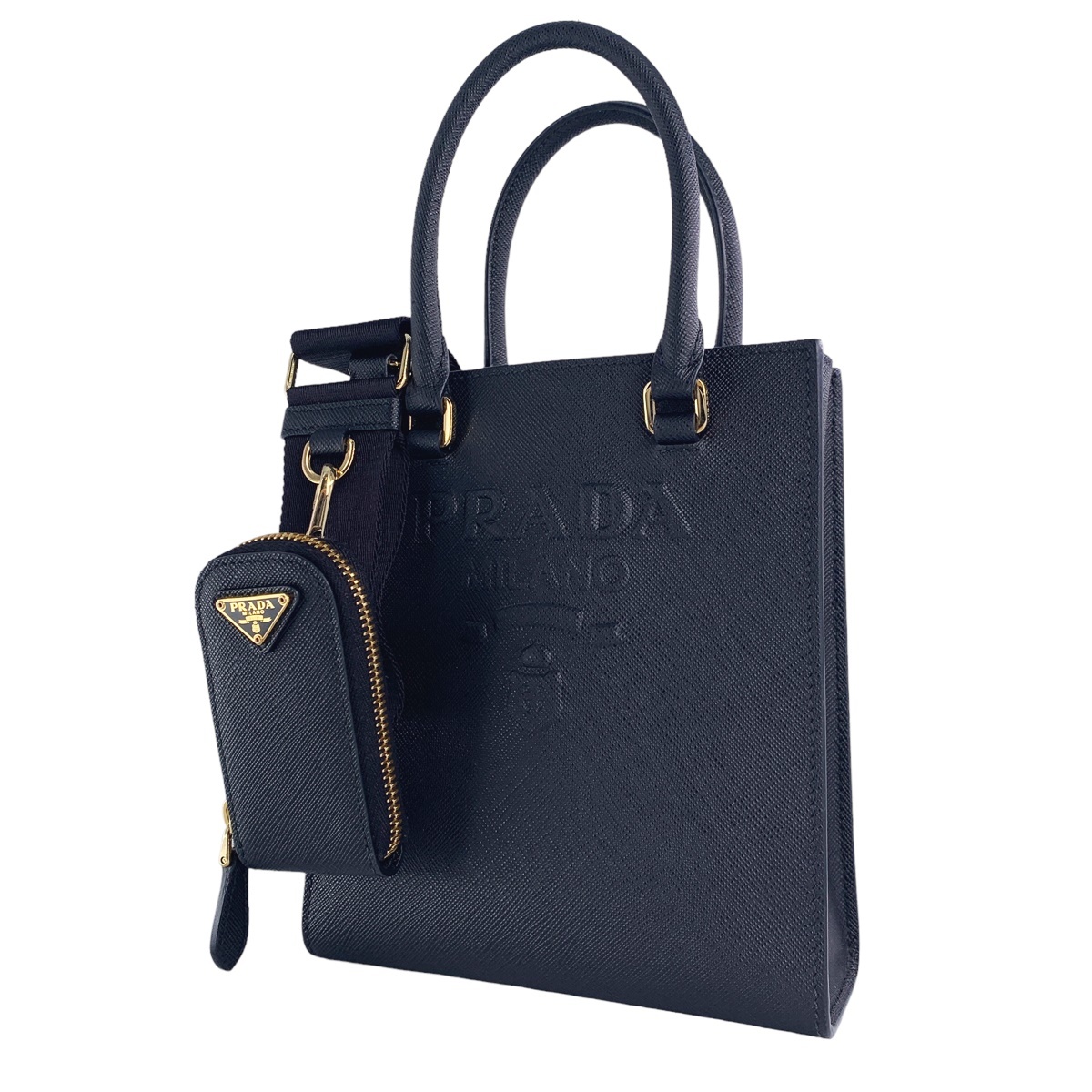 １着でも送料無料】 サフィアーノレザー プラダ PRADA 【中古