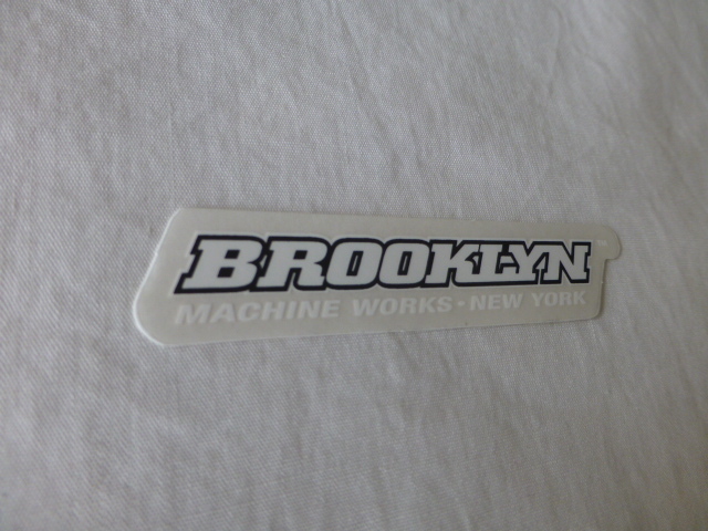 BROOKLYN MACHINE WORKS・NEW YORK ステッカー ホワイトxブラック BROOKLYN MACHINE WORKS・NEW YORK ブルックリン_画像7