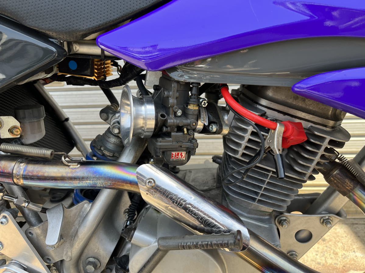 XR100 モタード カスタム レーサー ドムカラーリング 登録書類あり エイプ 100 4ミニ 車種に寄っては交換_画像6