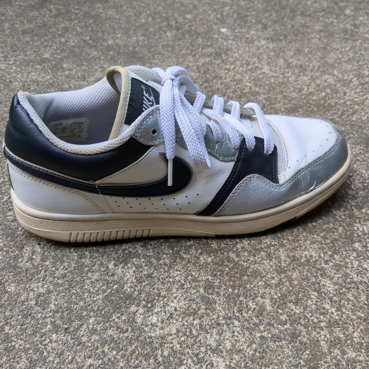 NIKE COURT FORCE LOW BASIC ホワイト/シルバー 314361-106 NIKE COURT FORCE LOW BASIC ホワイト/シルバー 314361-106