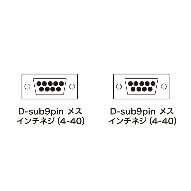 【SANWA KRS-433XF-4K】RS-232Cケーブル（モデム・TA用・4m）_画像2