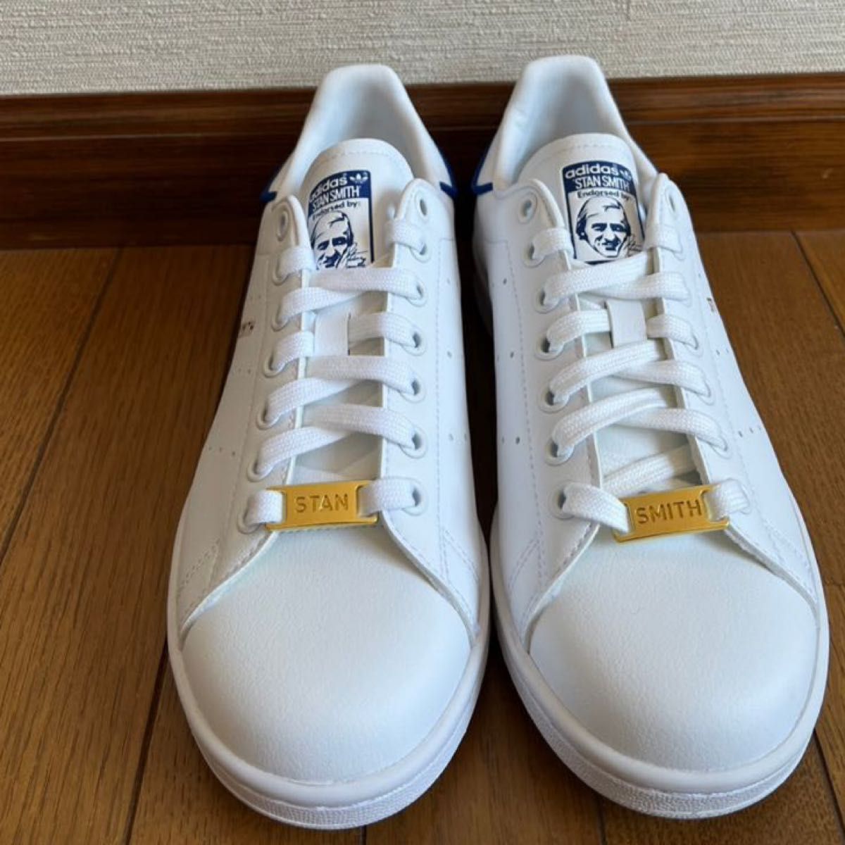 新品】 アディダス STAN SMITH GW0489 青 24cm-