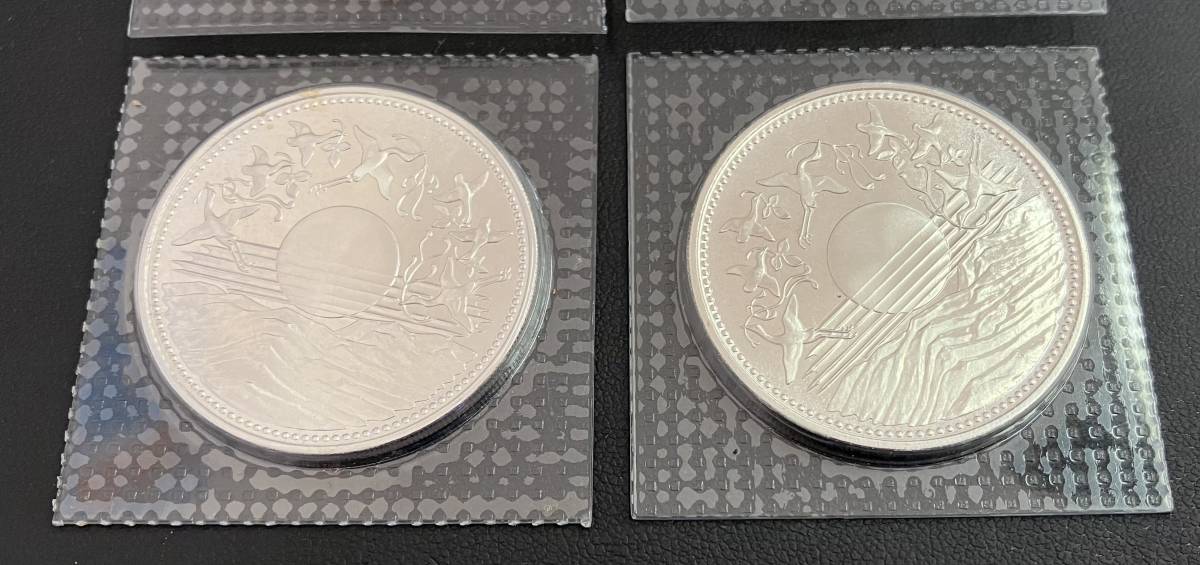 天皇陛下御在位60年記念 1万円銀貨 5枚セット 昭和61年 ブリスター