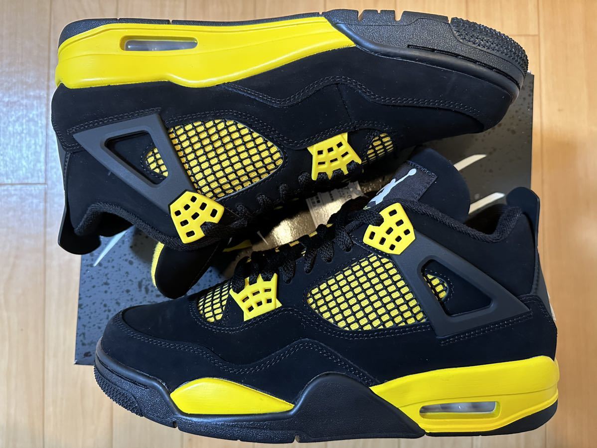 cm NIKE AIR JORDAN 4 RETRO Thunder  ナイキ エア ジョーダン