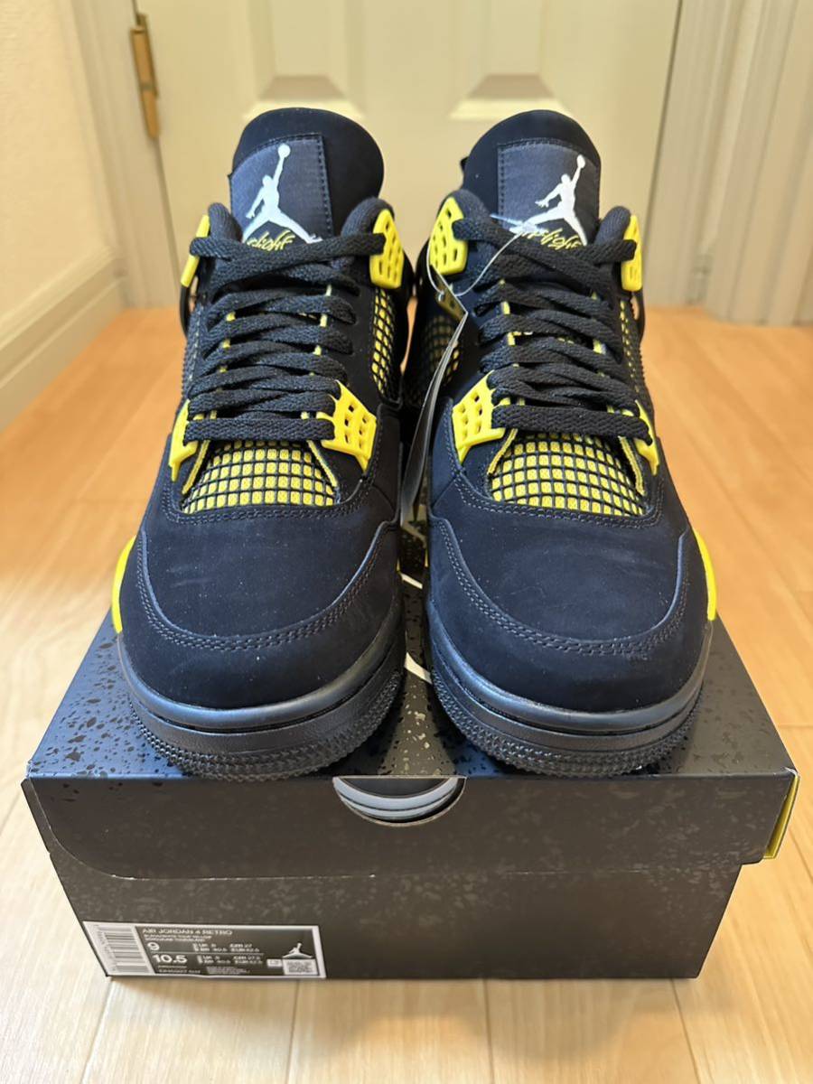 27cm NIKE AIR JORDAN 4 RETRO Thunder 2023 ナイキ エア ジョーダン