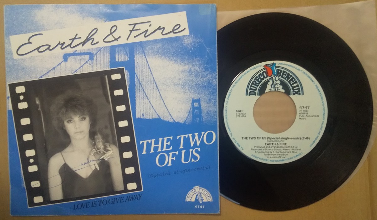 1980年代初頭盤 Earth & Fire/The Two Of Us (Special Single-Remix)/アース・アンド・ファイアー 蘭 Orig 7inch サイケ ガレージ プログレ_画像1
