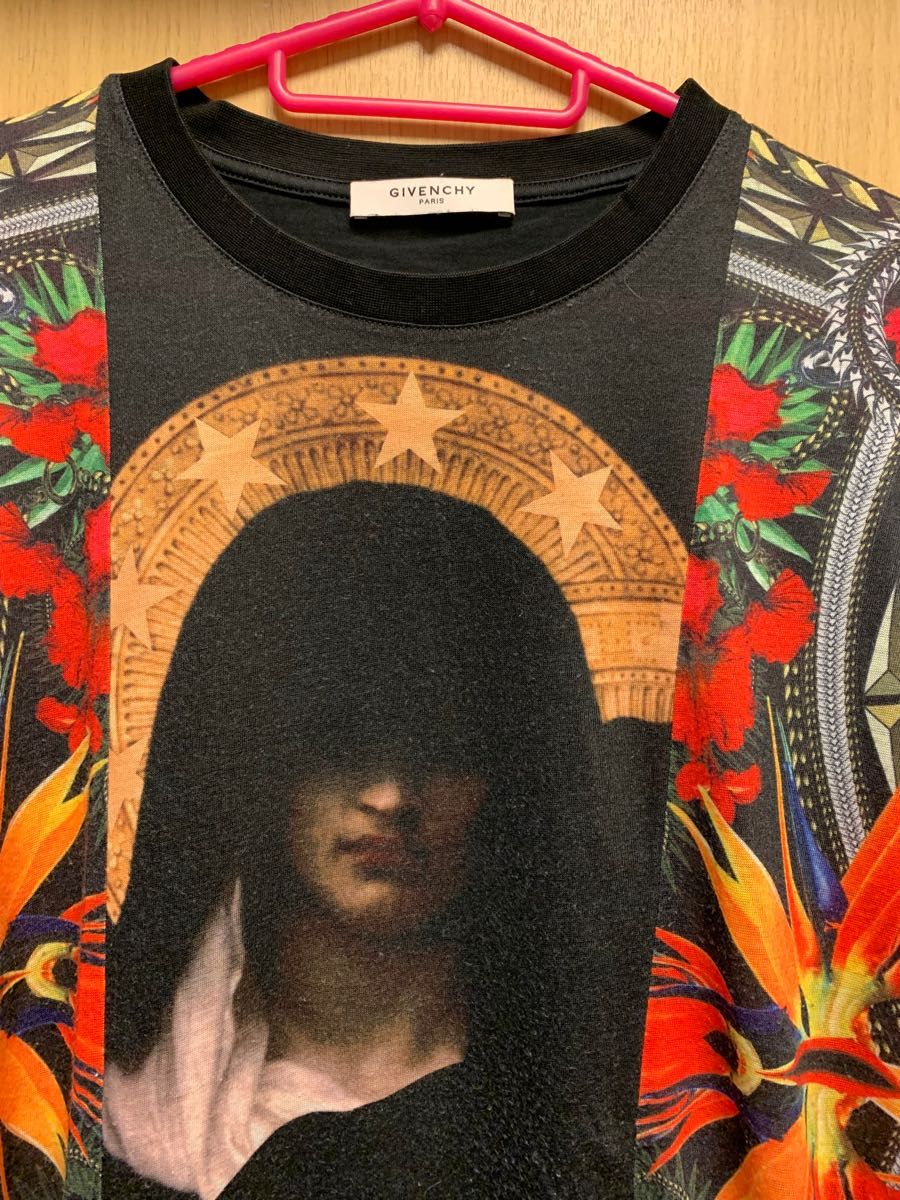 正規 13AW GIVENCHY ジバンシー ジバンシィ マリア 極楽鳥花 総柄 プリント Tシャツ M13X 7795 481