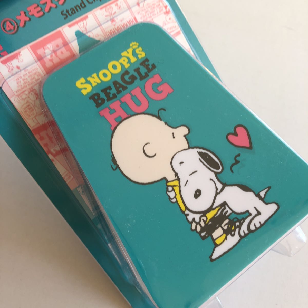  new goods SNOOPY*S BEAGLE HUG memory stand clip 