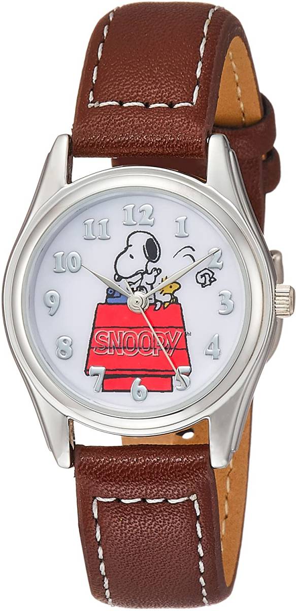  Snoopy & Woodstock wristwatch analogue simple . face synthetic leather belt simple fashion dressing up lovely present 