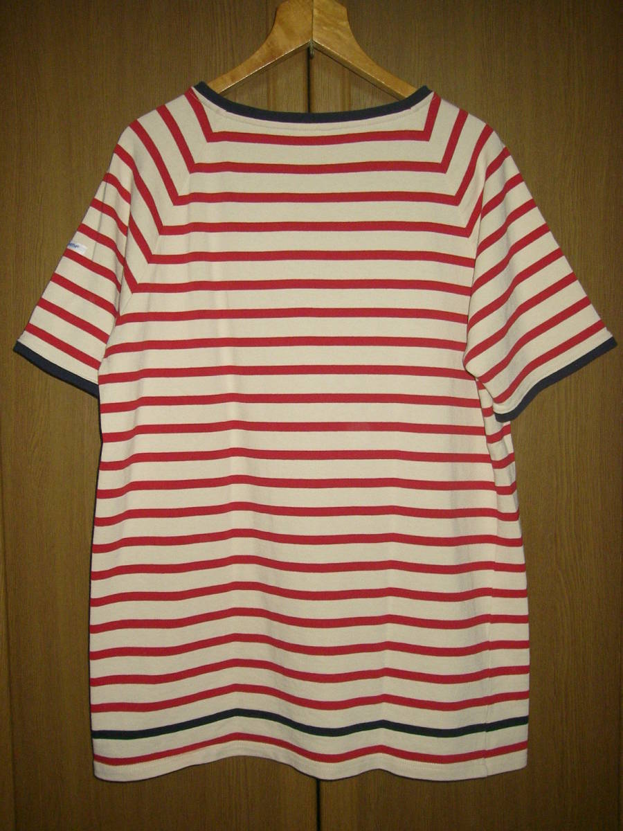 ビッグスミス ベティスミス 生成り 赤 ボーダー Tシャツ カットソー ビッグシルエット XXL 44 ( バスクシャツの画像3